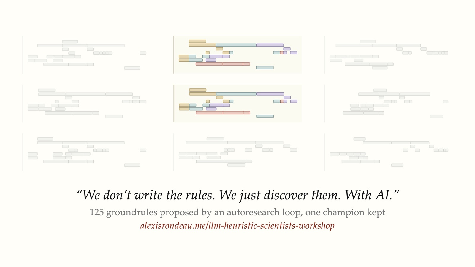 Autonomous Research with AI: “We don’t write the rules. We just discover them.” — how an agent searches for the groundrule, and what makes the loop different